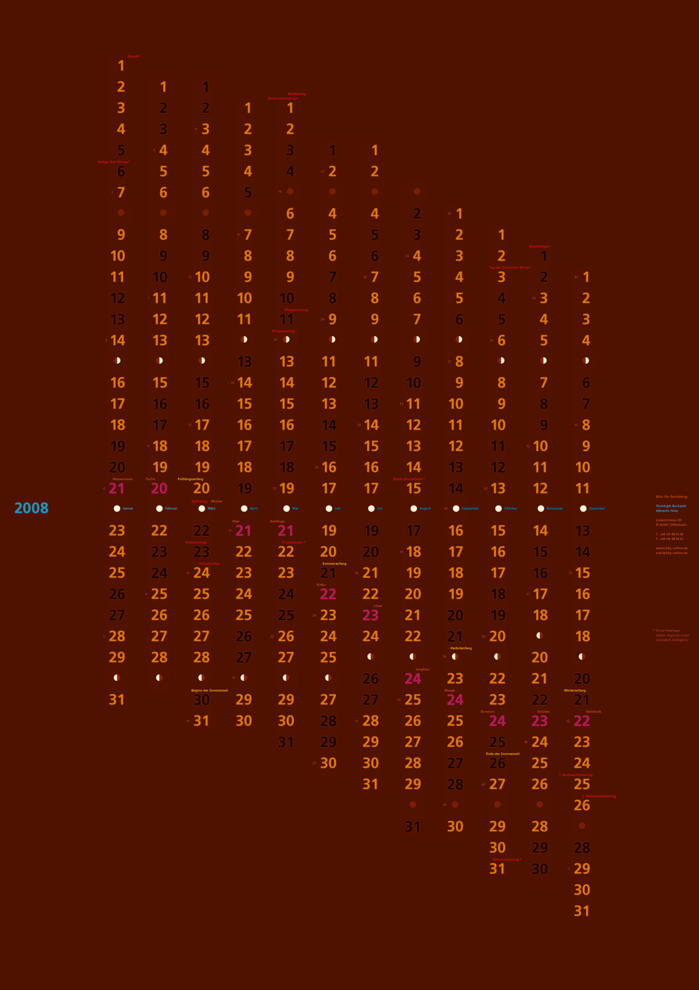 Burkardt + Hotz Kalender 2008