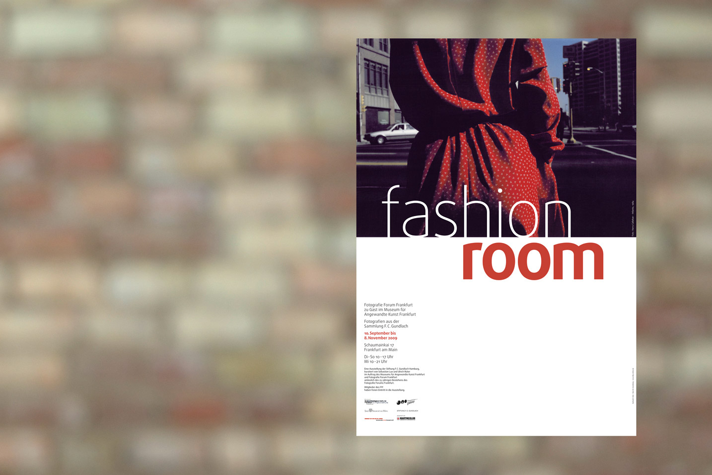 Ausstellungsplakat Fashion Room